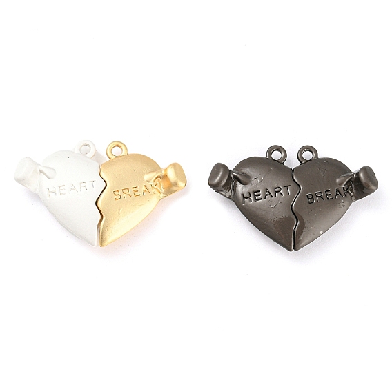 Alloy Magnetic Pendants, Heart