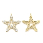 Brass with Cubic Zirconia Pendants, Star