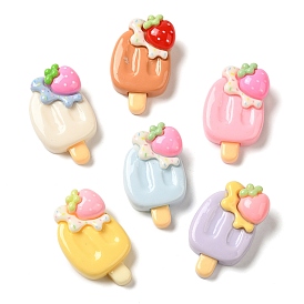 Cute Opaque Resin Imitation Food Decoden Cabochons, Ice Cream