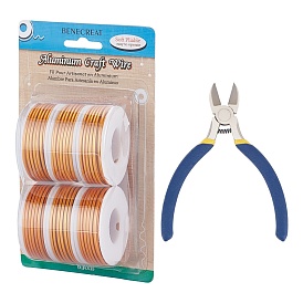 BENECREAT Aluminum Wire, with Iron Side Cutting Pliers