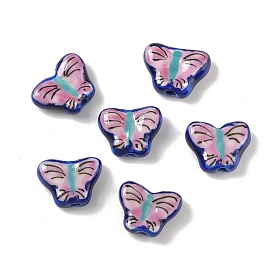 Фарфоровые бусины ручной работы, бабочка, пастельный фарфор