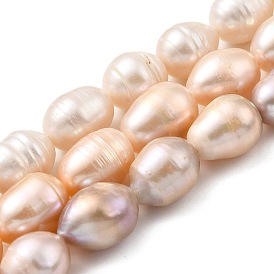 Нити из натурального культивированного пресноводного жемчуга, рис