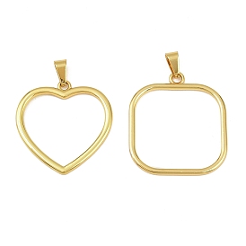 304 подвески из нержавеющей стали, полый, золотые