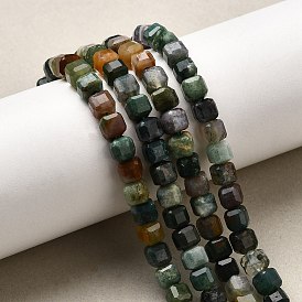 Природного индийского агата бисер нитей, граненый стол, вырезанный куб