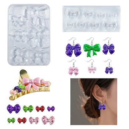 Силиконовые формы бант, формы для литья смолы, для уф-смолы, изготовление изделий из эпоксидной смолы