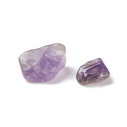 Natural Amethyst Beads, No Hole/Undrilled, Chip