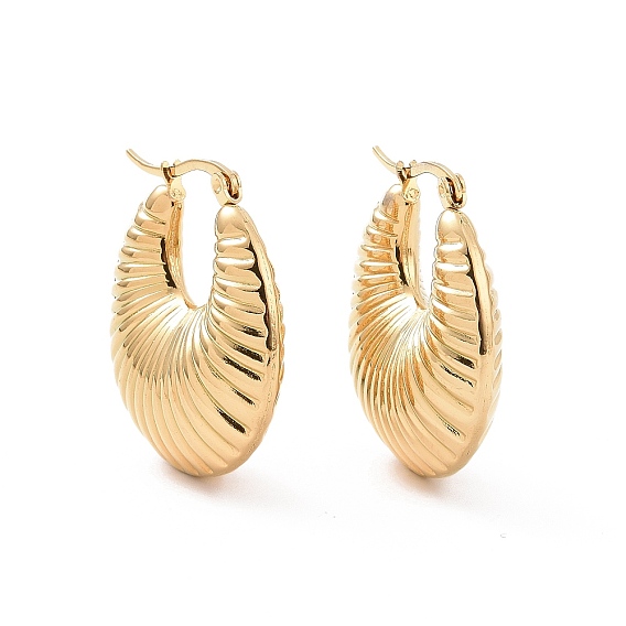 Ионное покрытие (ip) 304 серьги-кольца из нержавеющей стали, гипоаллергенные серьги, , форма луны