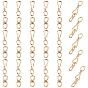 20 Sets Brass Hook and S-Hook Clasps, Nickel Free