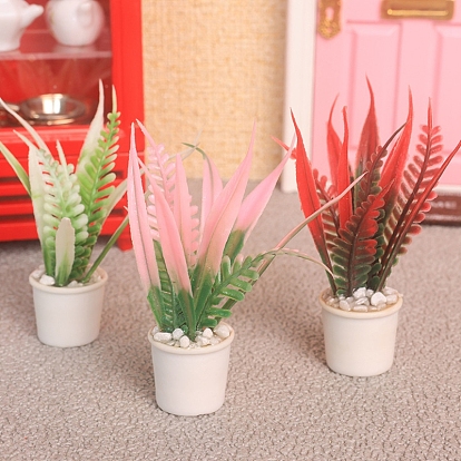 Пластиковые цветочные подпорки миниатюрные украшения, аксессуары для кукольного домика с микро-ландшафтом, притворяясь опорными украшениями