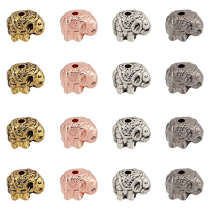 Tibetan Style Alloy Beads, Elephant