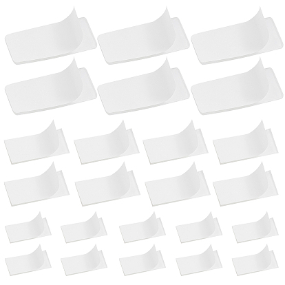 3 Styles Transparent Acrylic Double-sided Tape, Non-Marking Removable Gel Tape, Rectangle