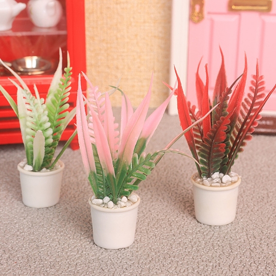 Пластиковые цветочные подпорки миниатюрные украшения, аксессуары для кукольного домика с микро-ландшафтом, притворяясь опорными украшениями