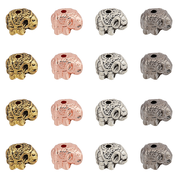 Tibetan Style Alloy Beads, Elephant