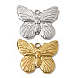 304 Stainless Steel Pendants, Butterfly Charms