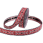 10 Yards Vintage Jacquard Nylon Ribbon, Rhombus Pattern, Emobridered Woven Ribbon, for Clothes Accessories
