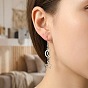 Серьги-подвески в виде звезд из сплава для женщин, платина