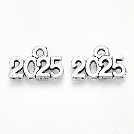 Подвески из сплава в тибетском стиле, без кадмия и без свинца, число 2025