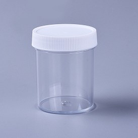 Plastic Bead Containers, with Lid, Column