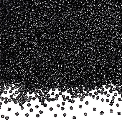 100g 12/0 rocailles de verre, couleurs opaques lustered, ronde