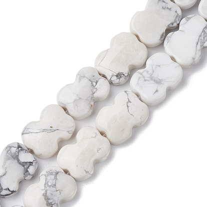 Synthetic Howlite Beads Strands, Bowknot