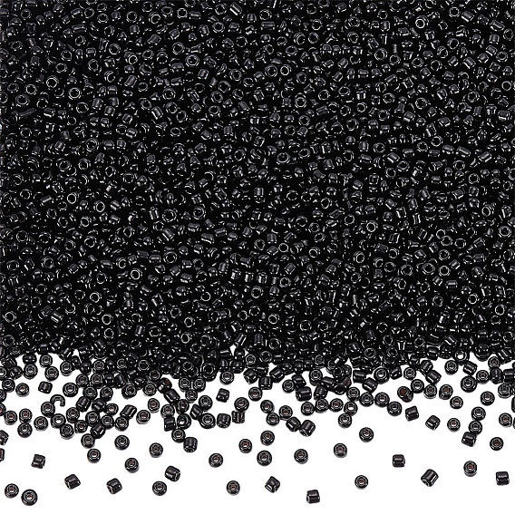 100g 12/0 rocailles de verre, couleurs opaques lustered, ronde