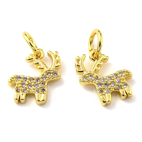 Латунь с микропокрытием, с целью перехода в кольце, олень