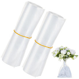 Пластиковые пакеты для сохранения свежести букета, свежие цветочные мешочки с водой, прямоугольные