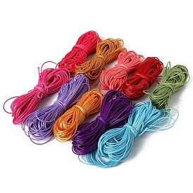 15M Round Waxed Polyester Thread Cords, Macrame Artisan String for Jewelry Making