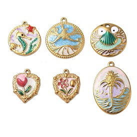 304 нержавеющей стальной эмали подвески, золотые