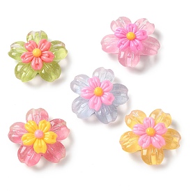 Translucent Resin Decoden Cabochons, Flower