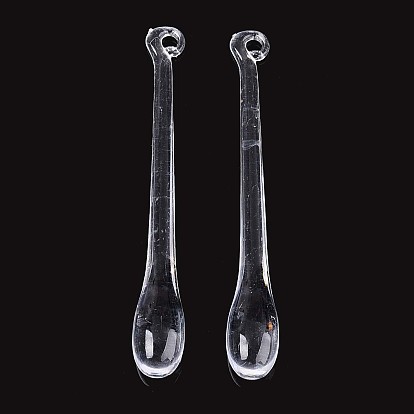 Прозрачные пластиковые большие подвески, слеза