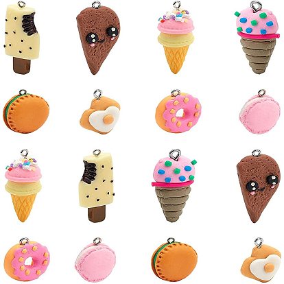 Handmade Polymer Clay & Resin Pendants, Food