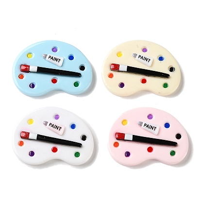 Opaque Resin Cabochons, Paint Palette
