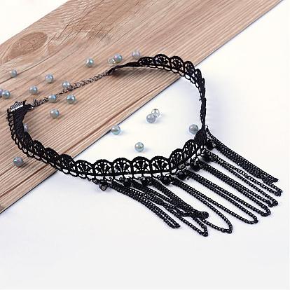 Gothic Black Lace Choker Collection 14