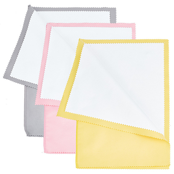 3шт. 3 цвета 4 слои серебряная полировальная ткань, ткань для чистки ювелирных изделий, чистящее средство для стерлингового серебра, прямоугольные