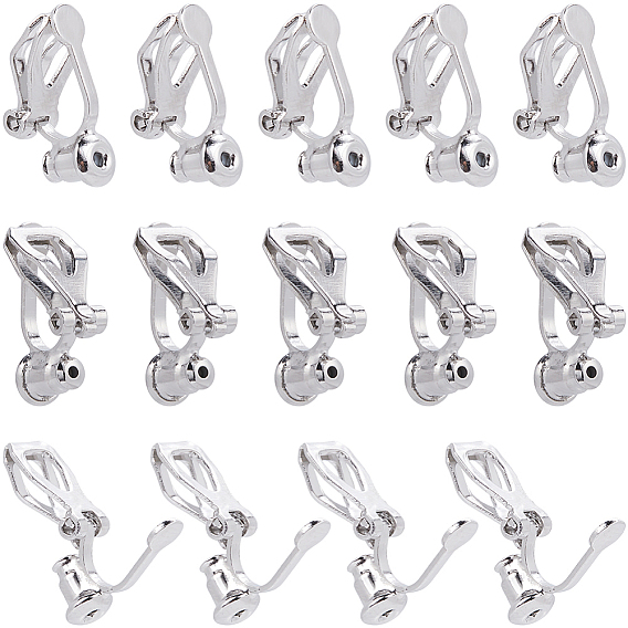 24 латунные серьги-клипсы