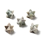 Natural Peace Jade Beads, No Hole/Undrilled, Merkaba Star