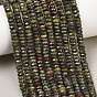 Natural Dragon Blood Beads Strands, Faceted Rondelle