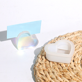 Heart Silicone Memo Holder Molds, Resin Casting Molds, for UV Resin, Epoxy Resin Craft Making