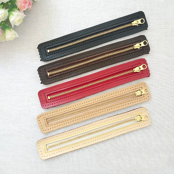 PU Leather Bag Zipper, for Bag Replacement Accessories
