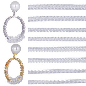 24 шт. 4 пластиковая пружина в виде спирали, невидимый регулятор размера кольца, круглые