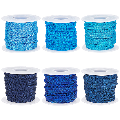 30 ярды 6 цвета полиэстер витой шнур отделка, лента для отделки витого шнура, для домашнего декора, обивка и одежда