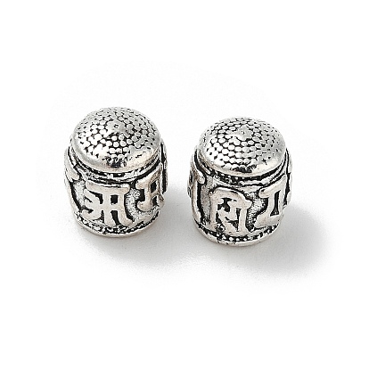 Тибетский стиль конечные сплава шнур шапки, колонка