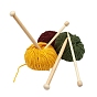 Aiguilles à tricoter pointues en bambou, pour outil à tricoter