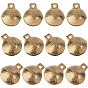 Латунные подвески-колокольчики, круглый со случайным узором