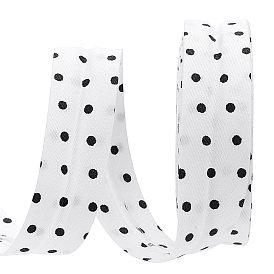 Polyester Ribbon, Polka Dot, for Sewing Accessories