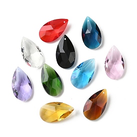 Стеклянные подвески, очарование слезы, граненые