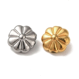 Ion Plating(IP) 304 Stainless Steel Beads, Flower