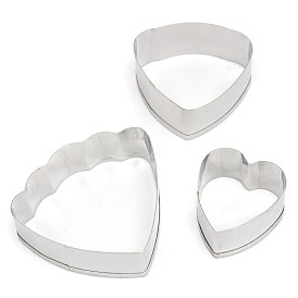 304 Stainless Steel Cookie Cutters, Cookies Moulds, DIY Biscuit Baking Tool, Heart and Petal
