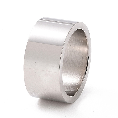 201 bague simple en acier inoxydable pour femme